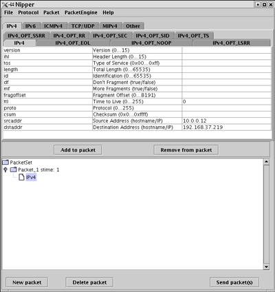 Figure 3: Nipper mainwindow.